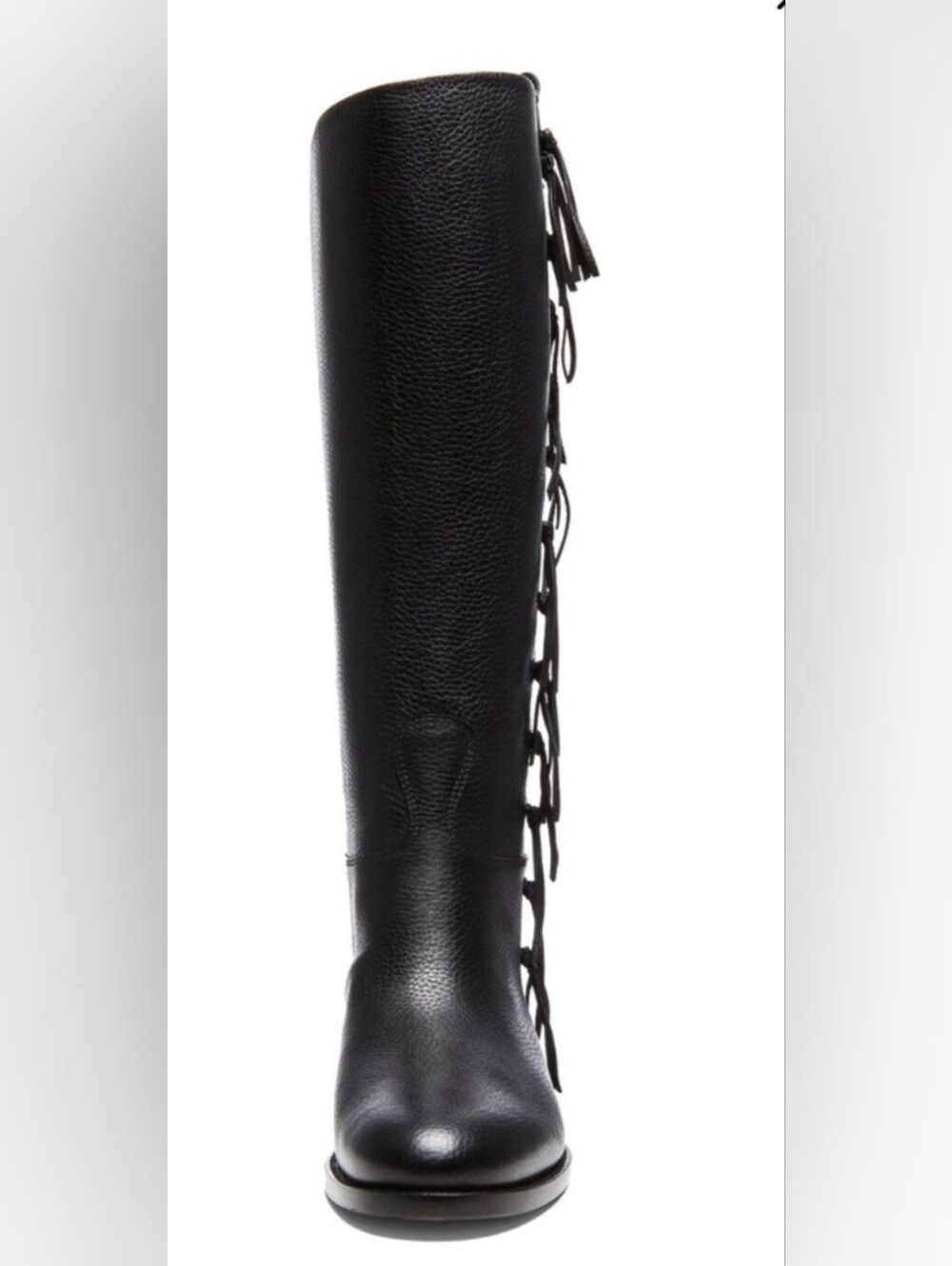 Valentino Garavani Tall Black leather riding boots